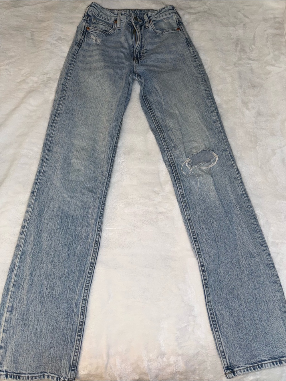 H&M Light Blue Women's Straight-Leg Jeans